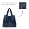Wrapables Medium Foldable Tote Nylon Reusable Grocery Bag (Set of 2), Blue Echo